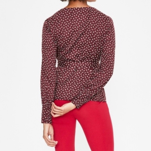 Boden rainbow print wrap top - Picture 2 of 8